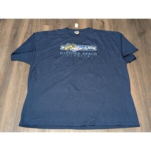 Daytona Beach Florida T-Shirt Mens 3XL Fruit of the Loom Palm‎ Trees Sailboat